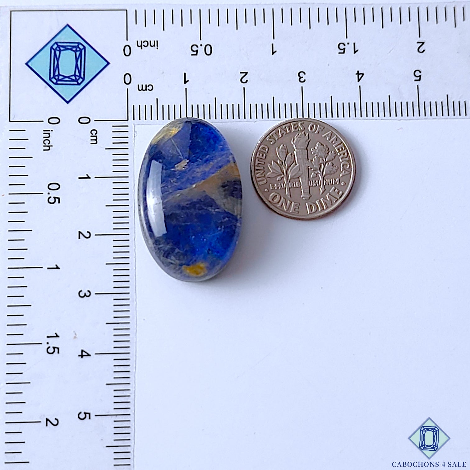 Lapis Lazuli Rutile Quartz Doublet