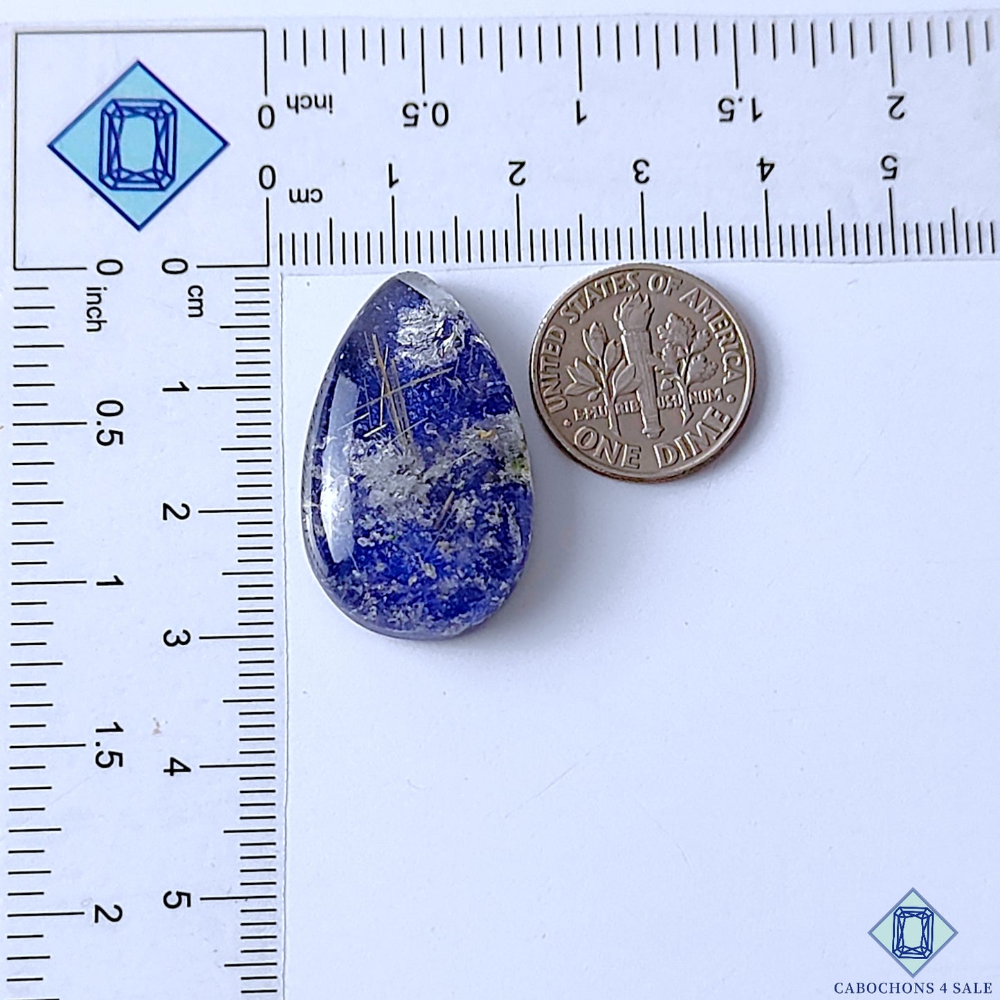 Lapis Lazuli Rutile Quartz Doublet