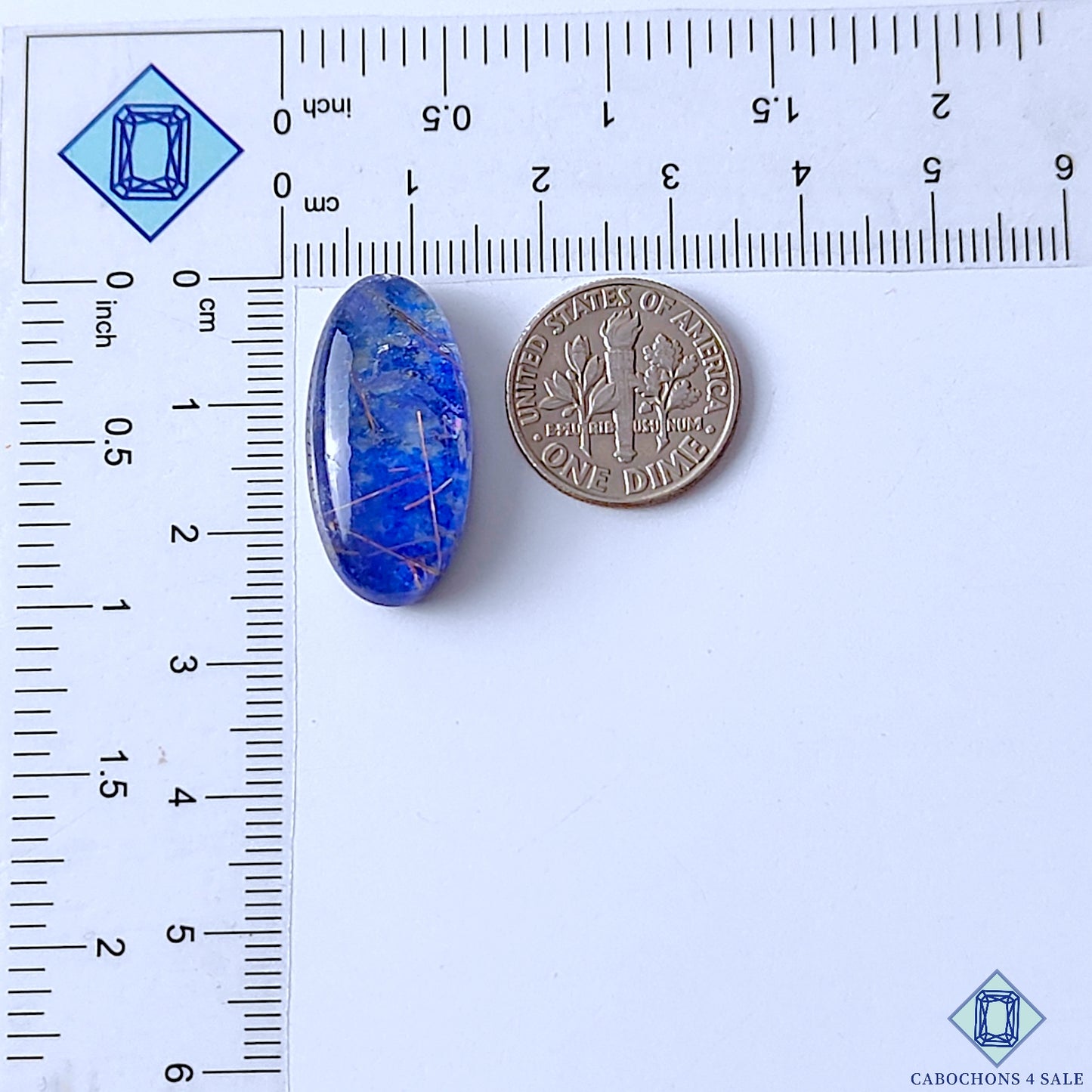 Lapis Lazuli Rutile Quartz Doublet