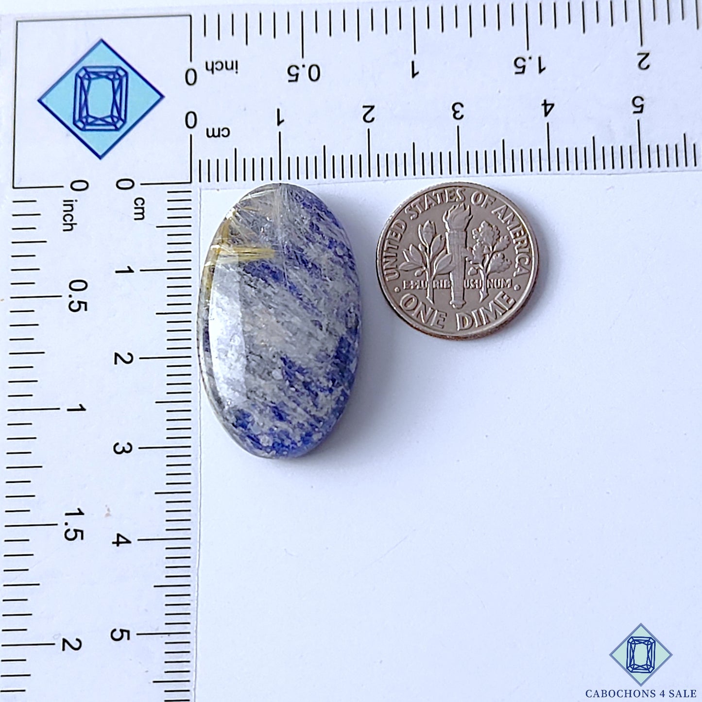 Lapis Lazuli Rutile Quartz Doublet