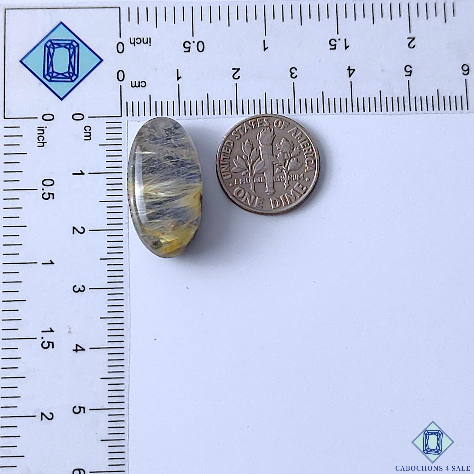 Lapis Lazuli Rutile Quartz Doublet