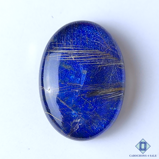 Lapis Lazuli Rutile Quartz Doublets