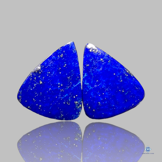 Lapis lazuli-c4sw1582-Trangle-Blue-Pairs