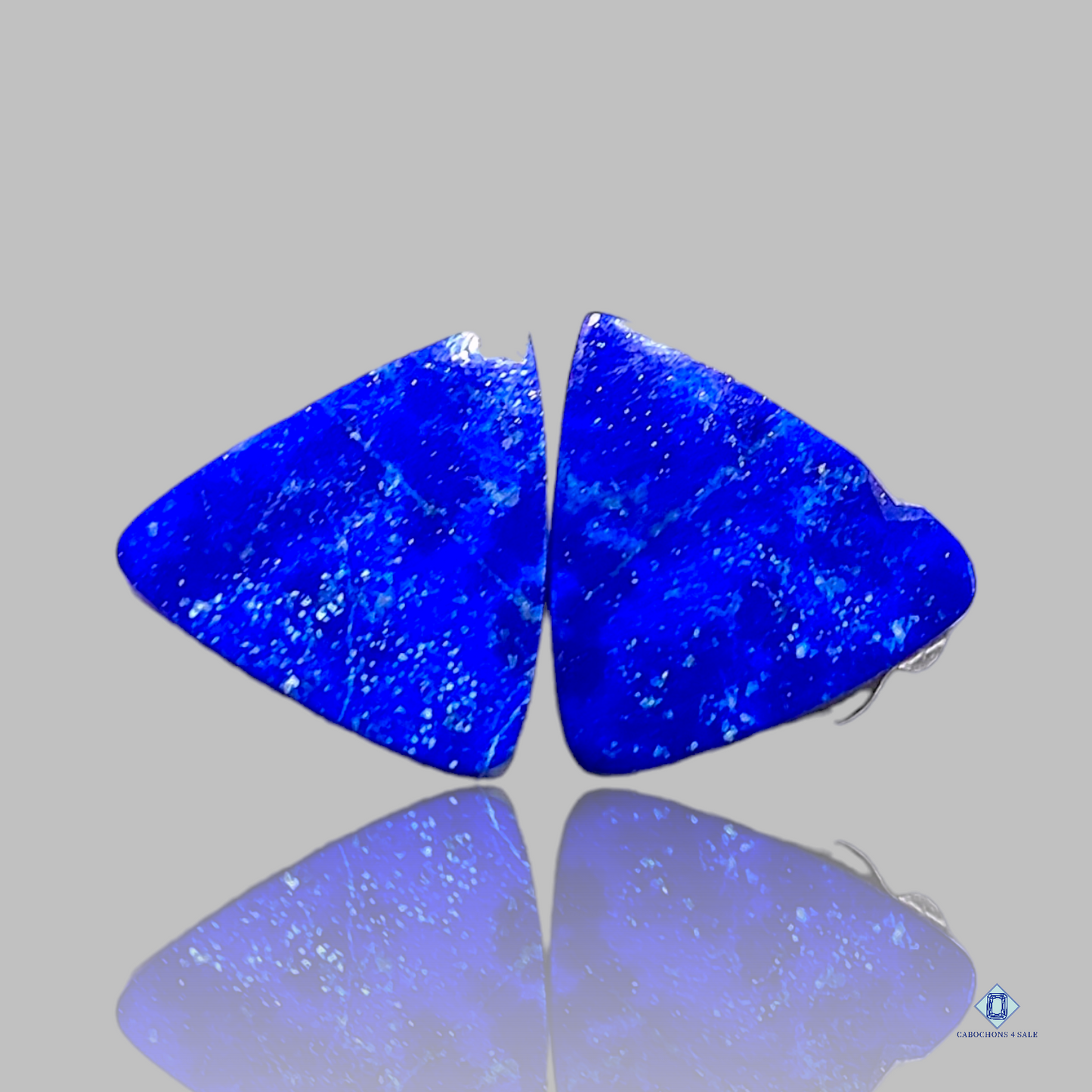 Lapis lazuli-Trangle-cabochons