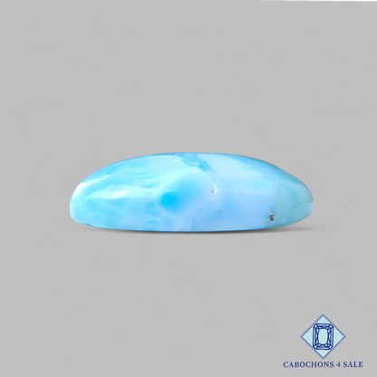 Cabujones ovalados de larimar de 21 x 16 x 6 mm