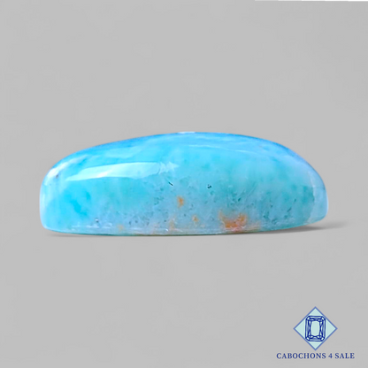 Cabujones ovalados de larimar de 20 x 16 x 6 mm