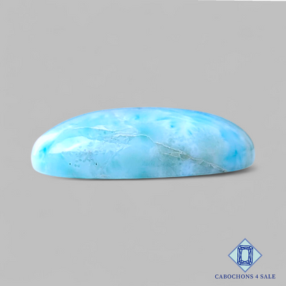 Cabujones ovalados de larimar de 23 x 17 x 6 mm