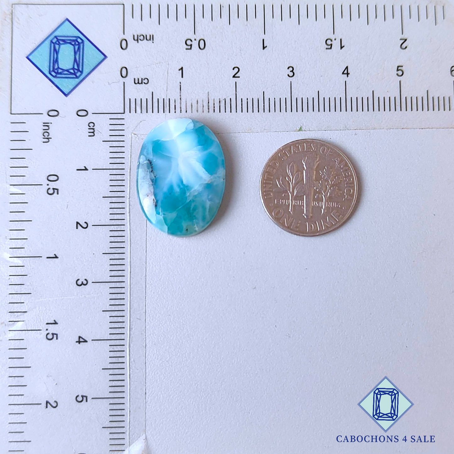 Larimar Oval Cabochons 21*15*4mm