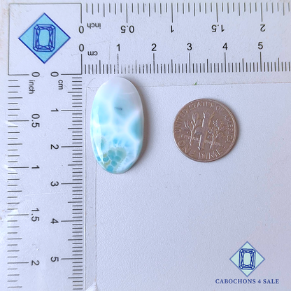 Larimar Oval Cabochons 26*14*4mm