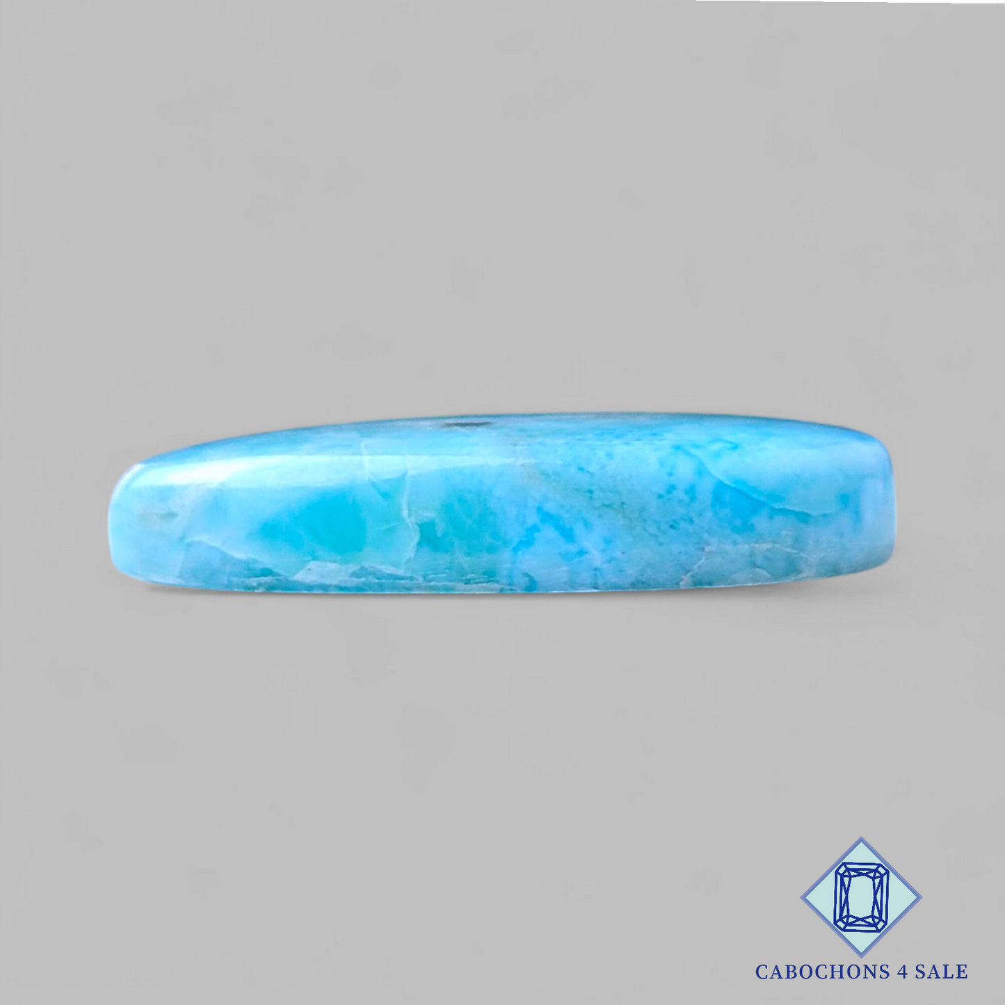 Cabujones de pera de larimar de 30 x 17 x 5 mm