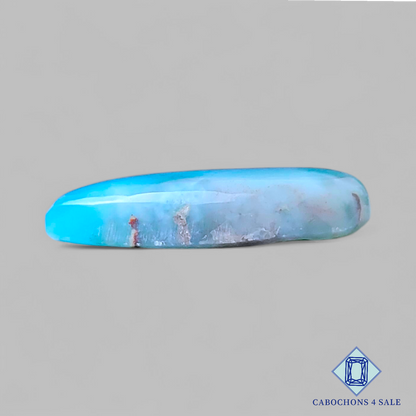 Cabujones de pera de larimar de 22 x 14 x 4 mm