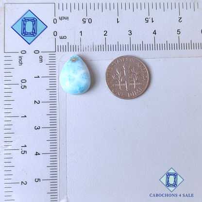 Larimar Pear Cabochons 16*12*5mm