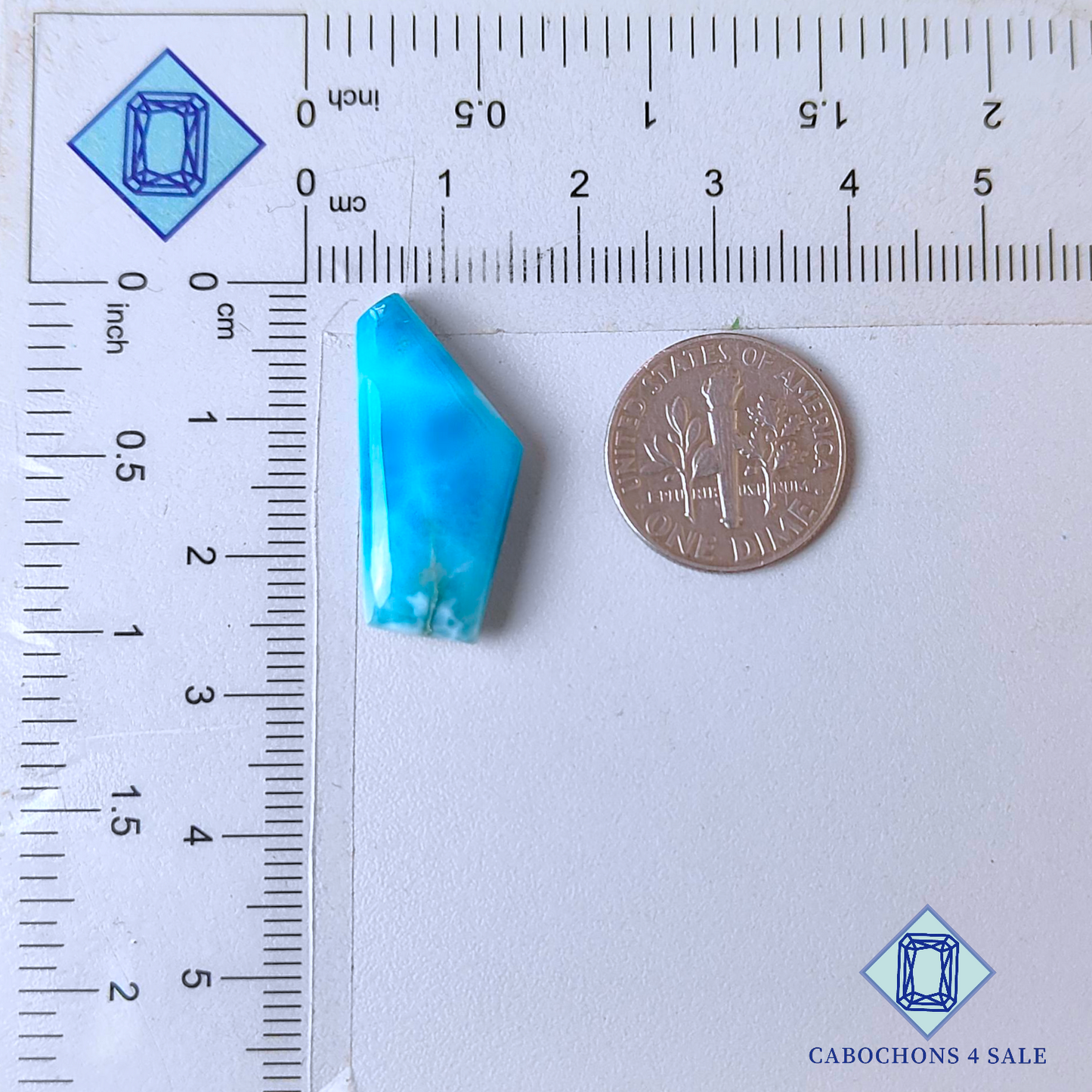 Larimar Fancy Cabochons 24*12*5mm