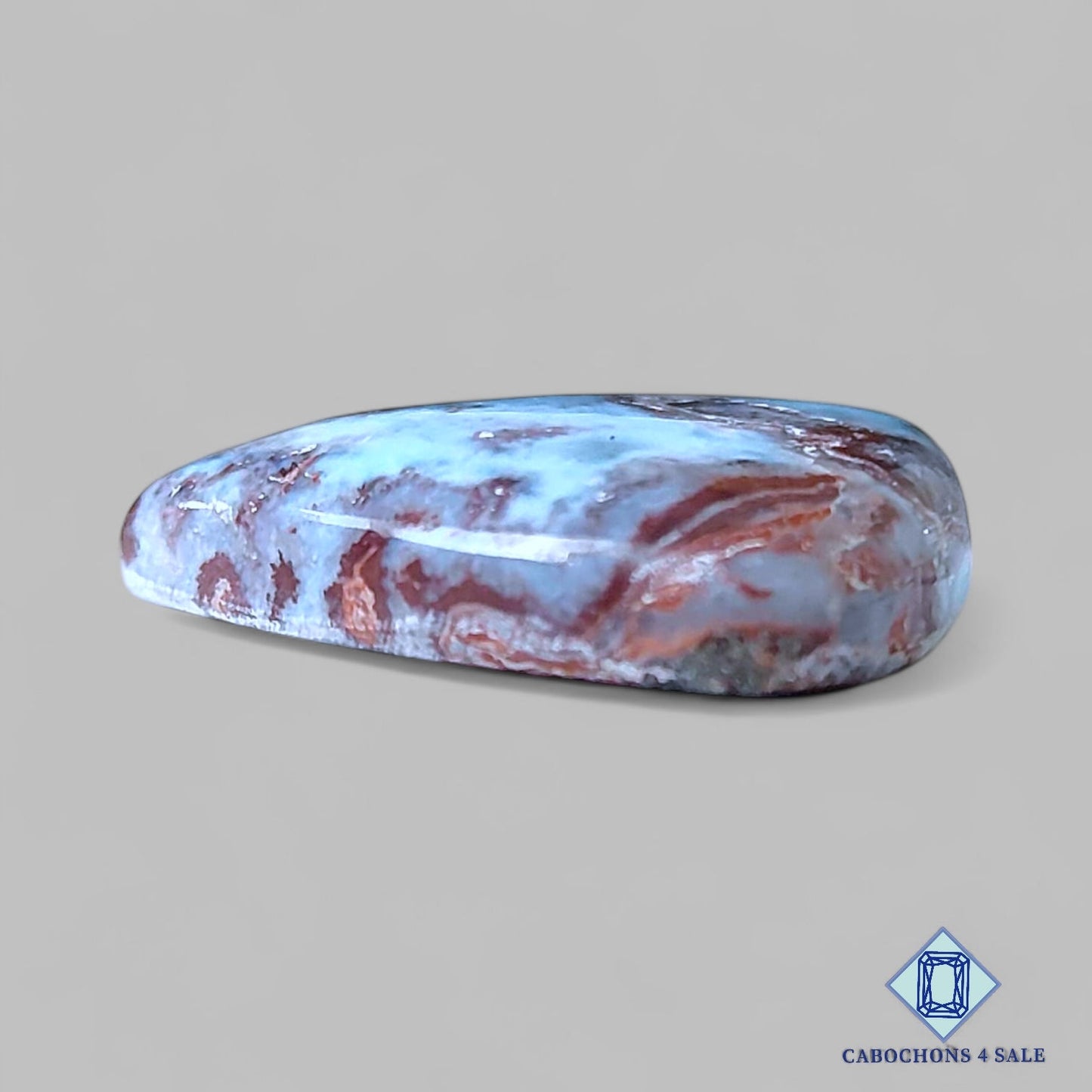 Natural Larimar Gemstone  Triangle Cabochons 24*22*5mm from Dominican Republic  available for sale