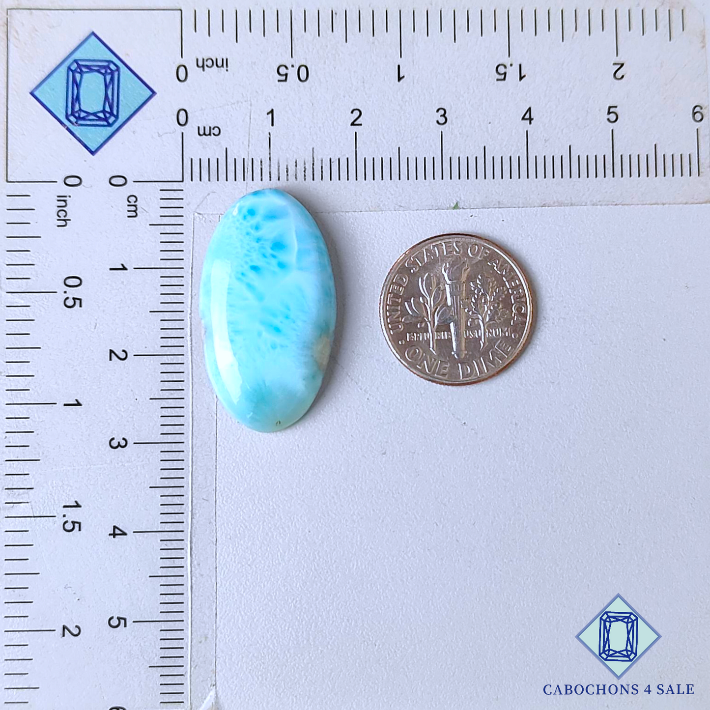 Larimar Oval Cabochons