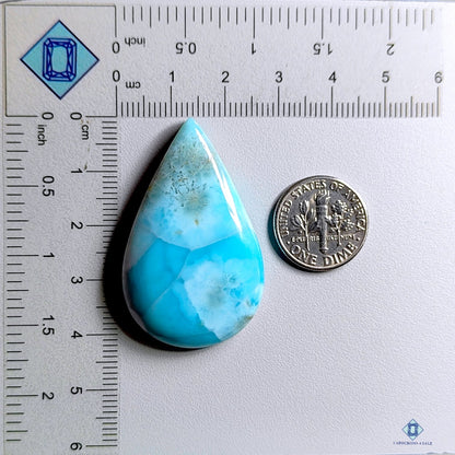 Larimar Pear Cabochons