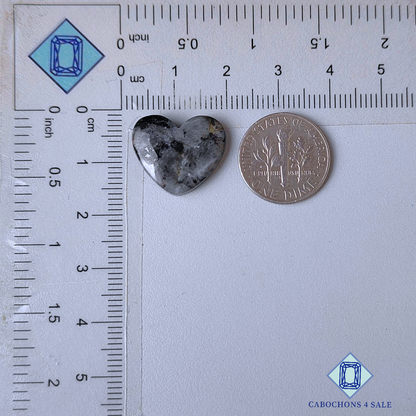 Larvikite Heart Carvings