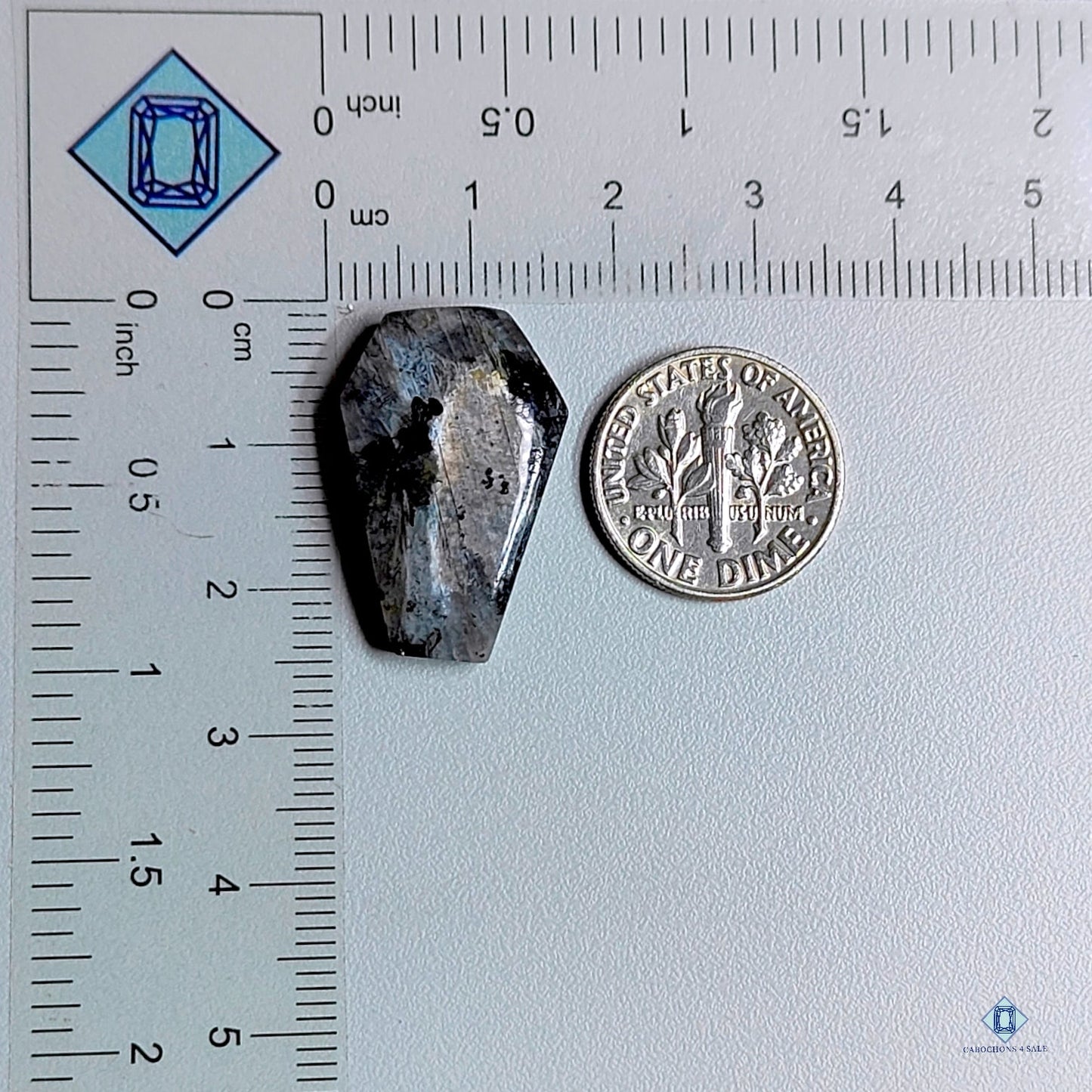 Larvikite Coffin Cabochons