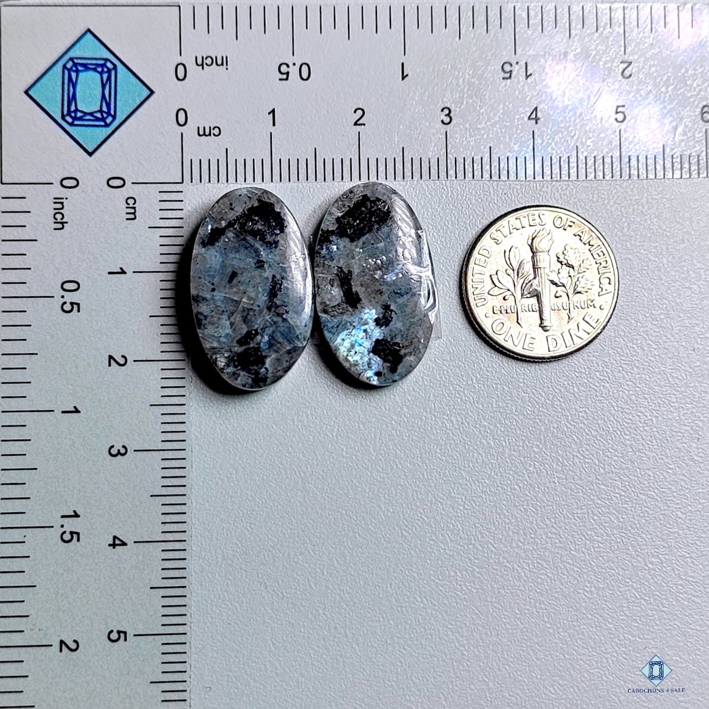 Larvikite Oval Pairs