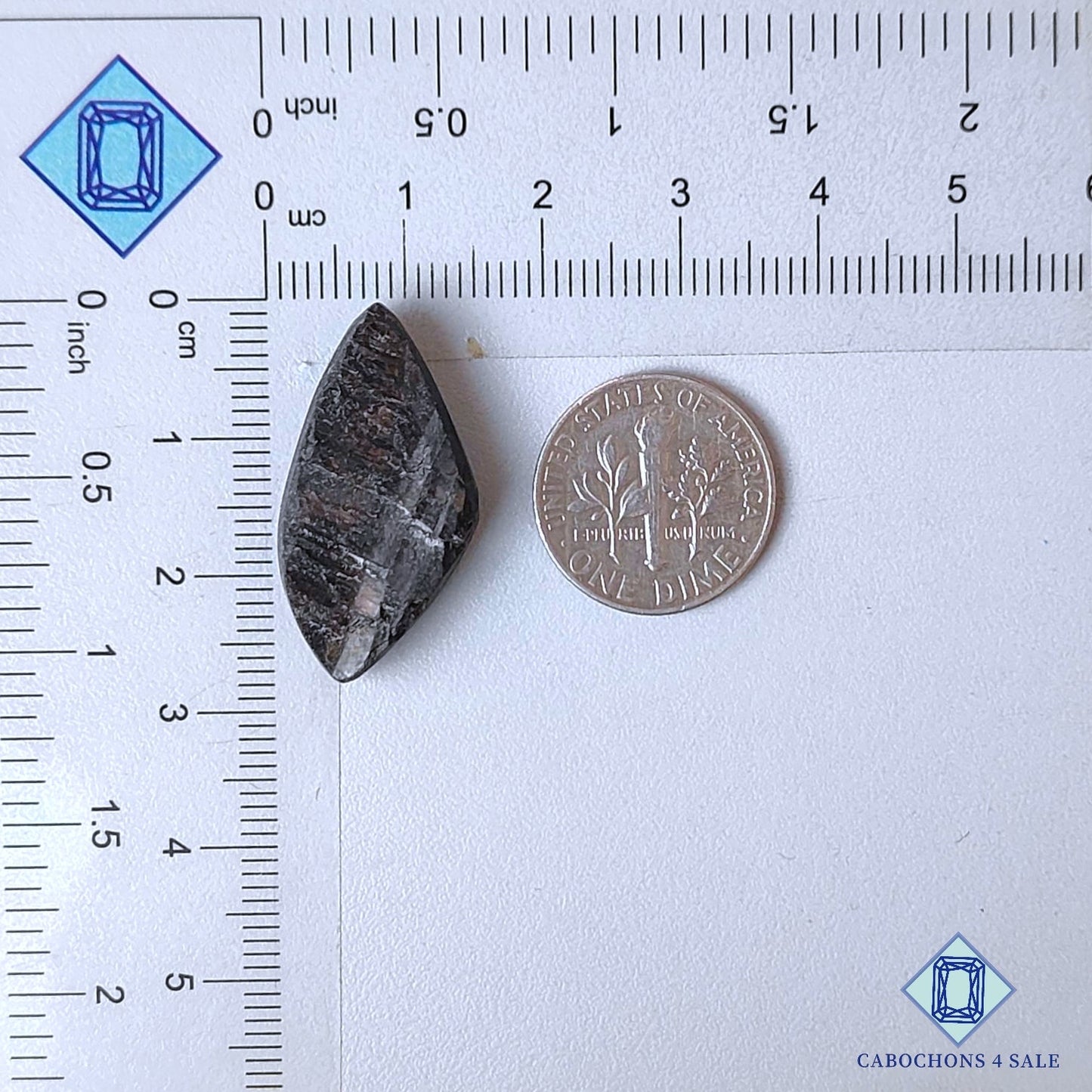 Natural Hypersthene Gemstone Fancy Druzy 27*15*6mm from Canada available for sale