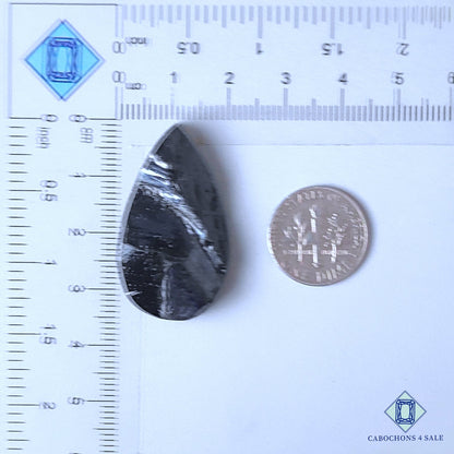 Natural Lava Gemstone  Pear Druzy 35*20*9mm from USA  available for sale