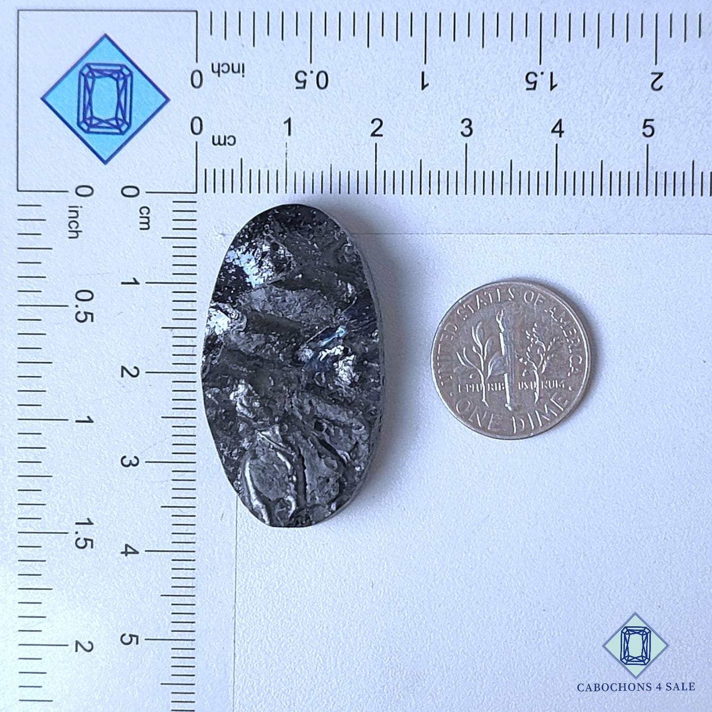 Natural Lava Gemstone  Oval Druzy 36*20*7mm from USA  available for sale