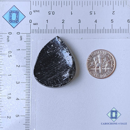 Natural Lava Gemstone Pear Druzy 31*25*8mm from USA available for sale