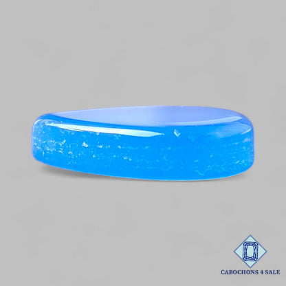 Natural Lavender Chalcedony Gemstone Pear Cabochons 20*15*5mm from Indonesia available for sale