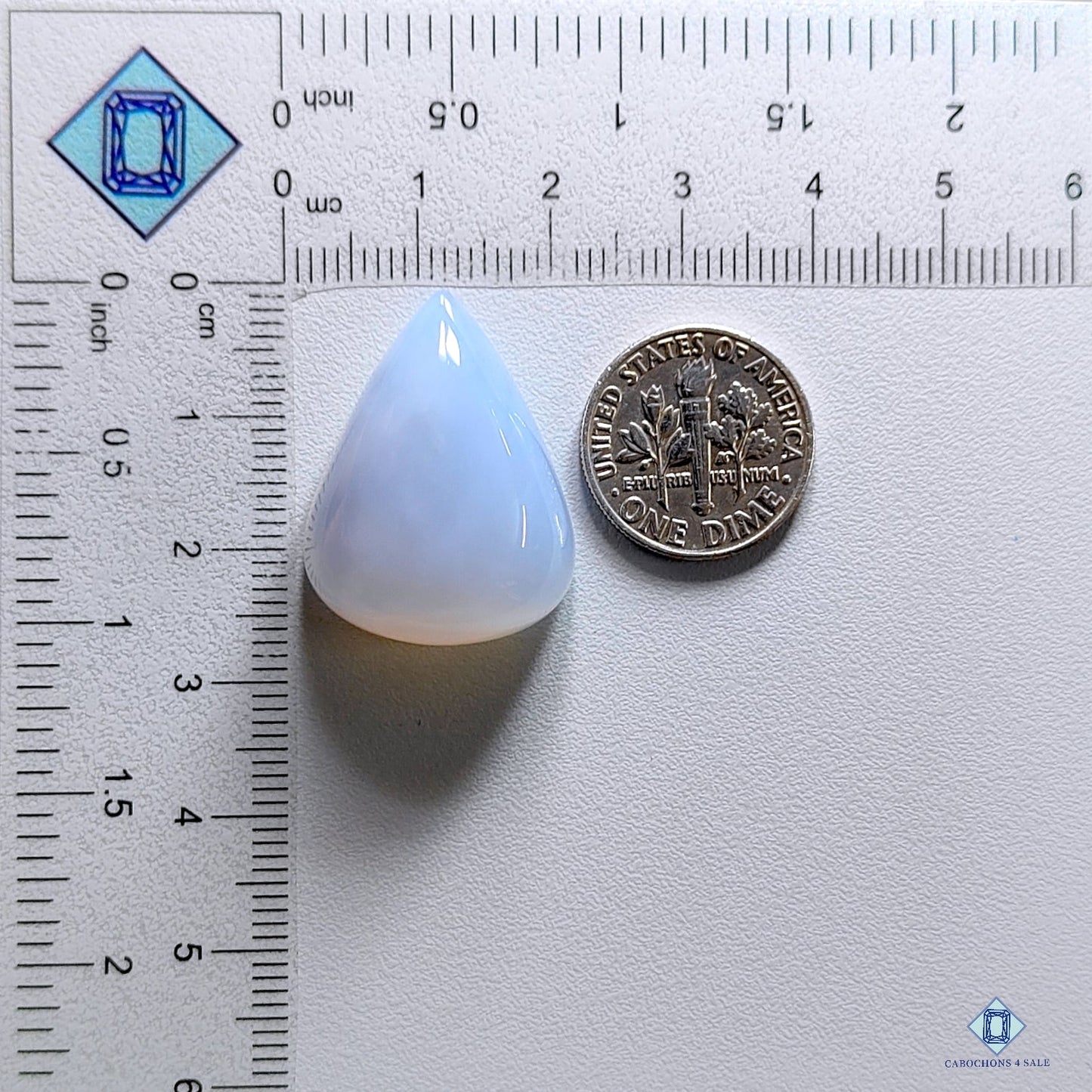 Lavender Chalcedony Pear Cabochons