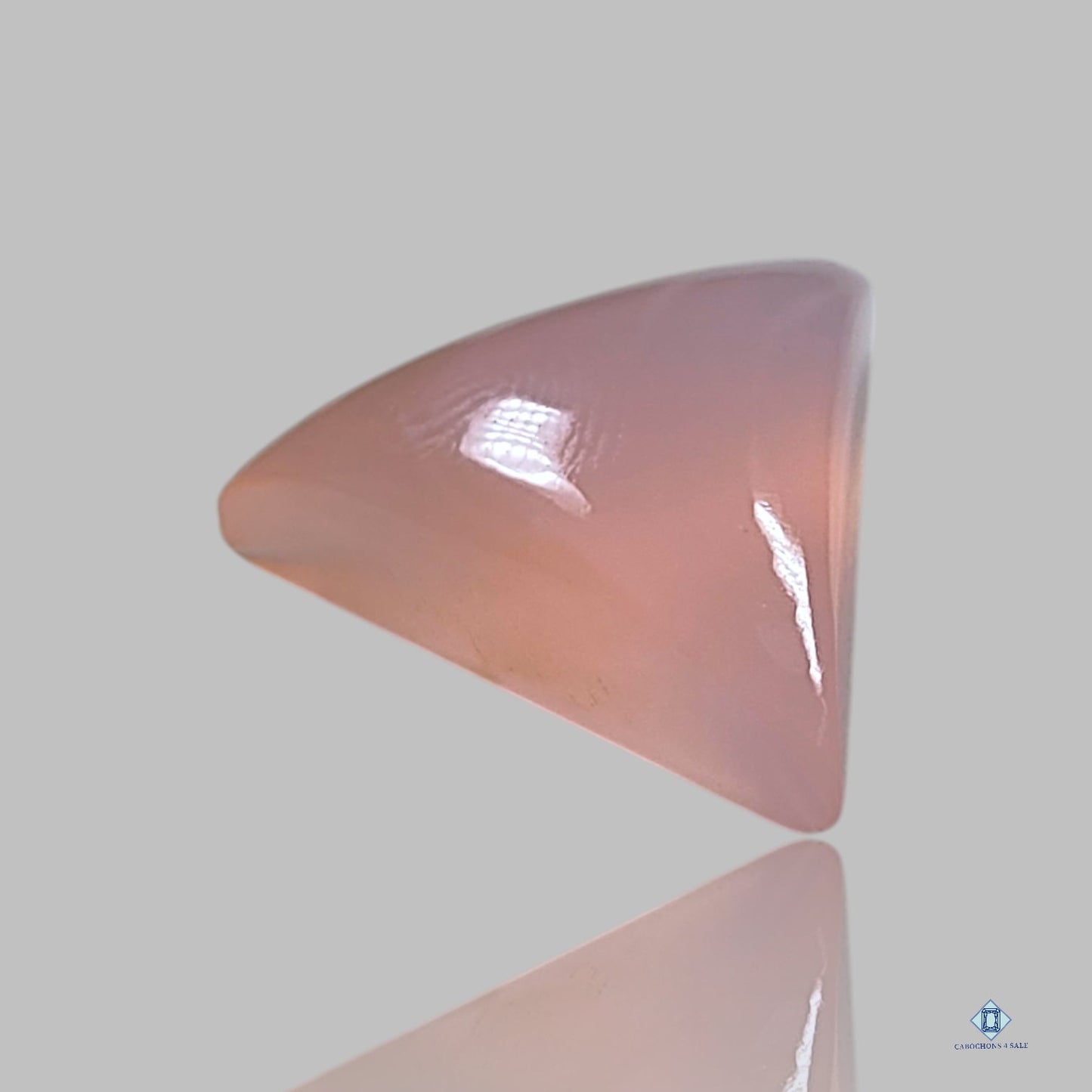 Lavender Chalcedony Triangle Cabochons