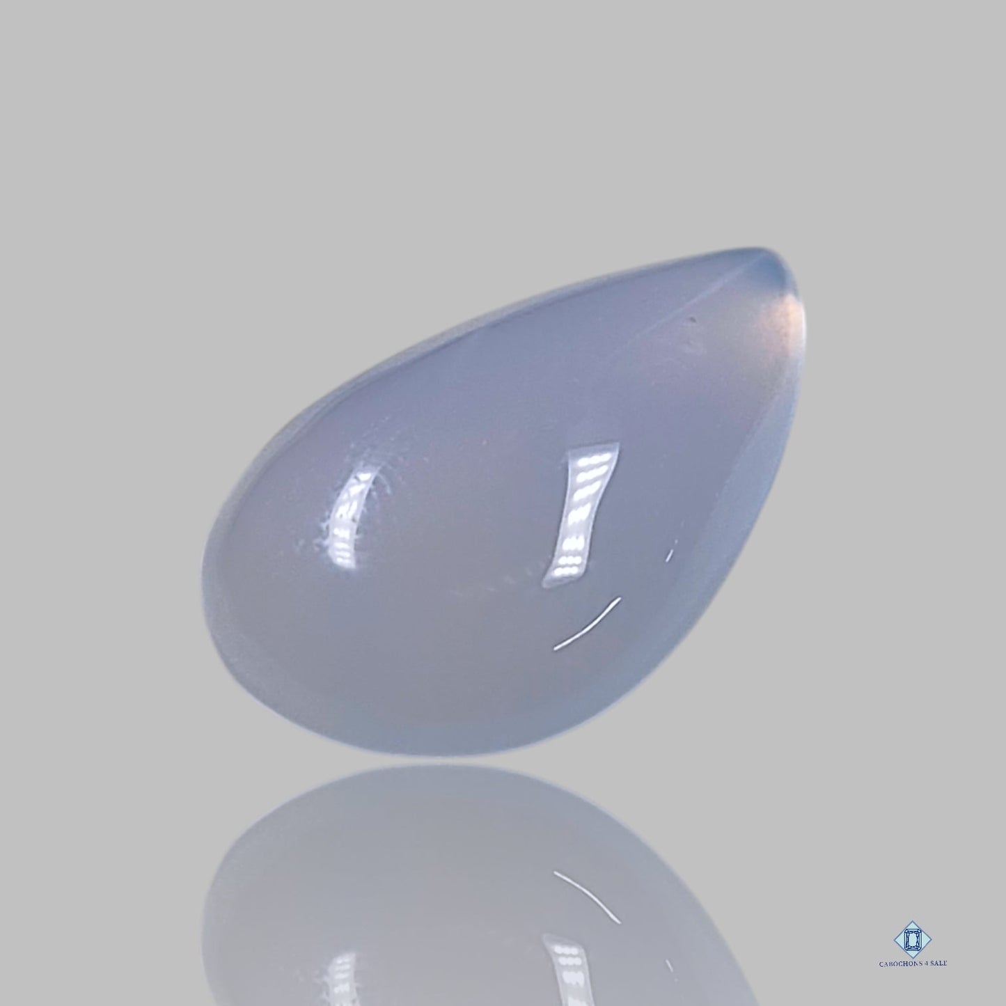 Lavender Chalcedony Pear Cabochons