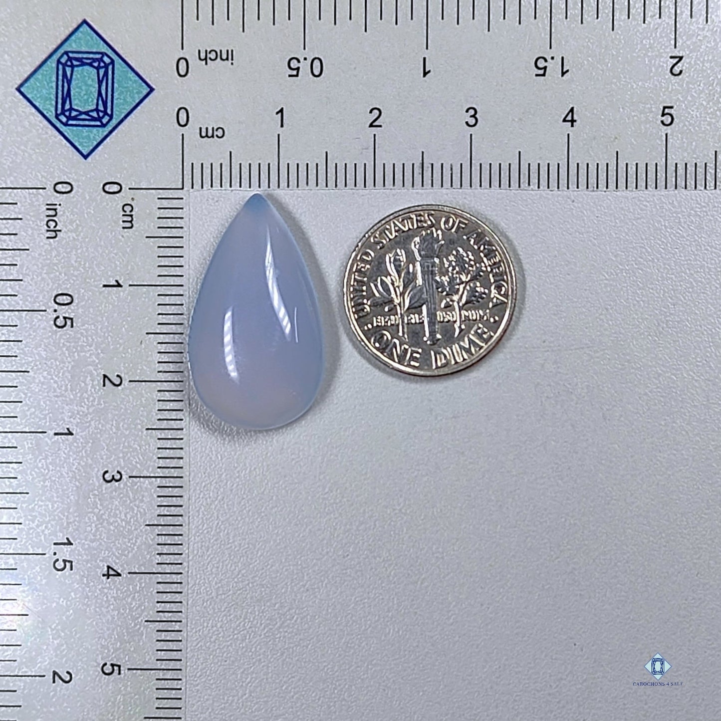 Lavender Chalcedony Pear Cabochons