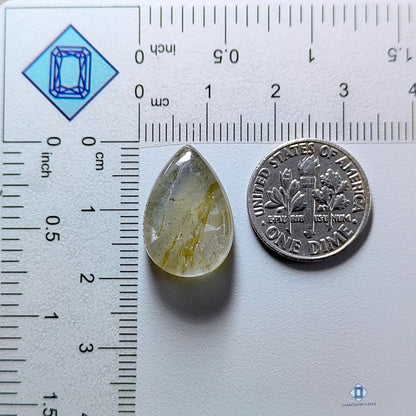 Labradorite +  Crystal Quartz Doublets Pear Doublets