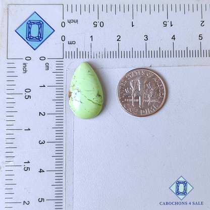 Lemon Chrysoprase Pear Cabochons