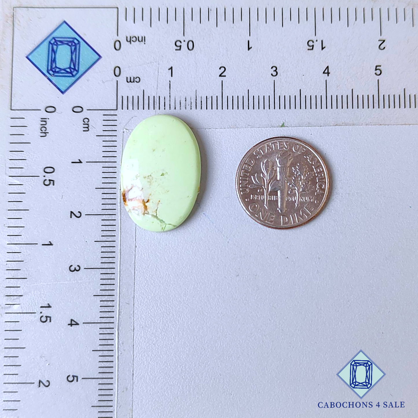 Lemon Chrysoprase Oval Cabochons
