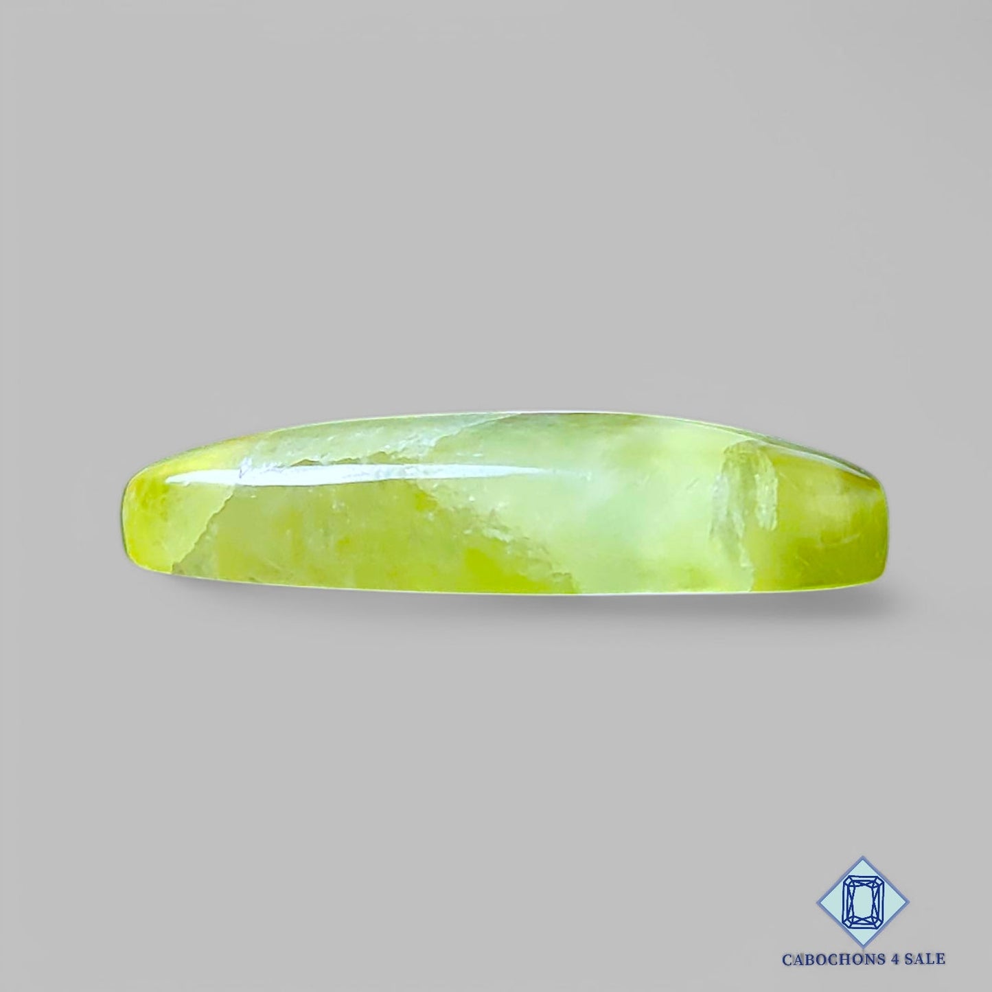 Cabujones ovalados de cuarzo limón natural de 27 x 13 x 5 mm, de Brasil, disponibles para la venta.