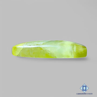 Cabujones ovalados de cuarzo limón natural de 27 x 13 x 5 mm, de Brasil, disponibles para la venta.