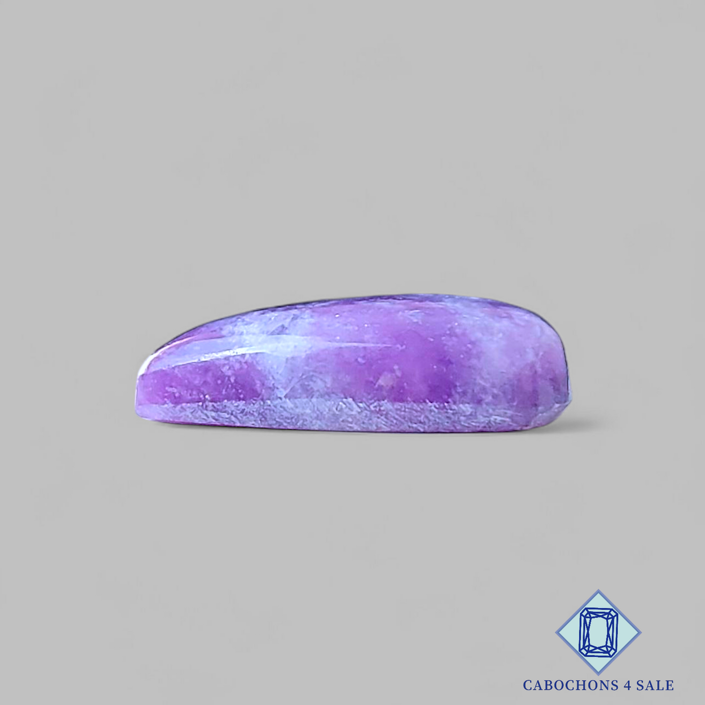 Cabujones de lepidolita en forma de pera de 18 x 12 x 5 mm