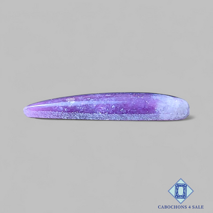 Cabujones de lepidolita en forma de pera de 23 x 8 x 3 mm