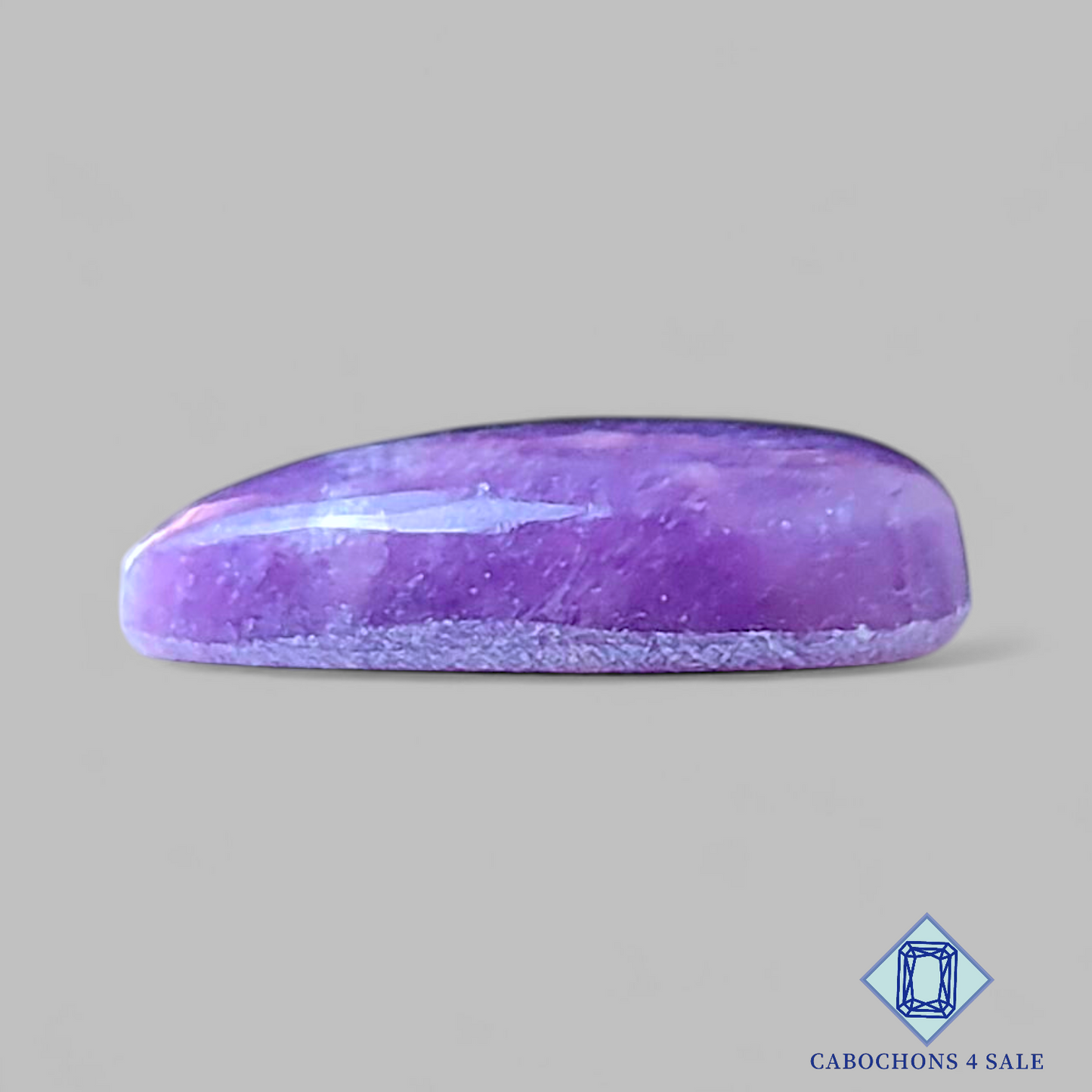 Cabujones de lepidolita en forma de pera de 18 x 13 x 5 mm