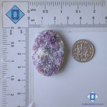 Lepidolite Oval Druzy