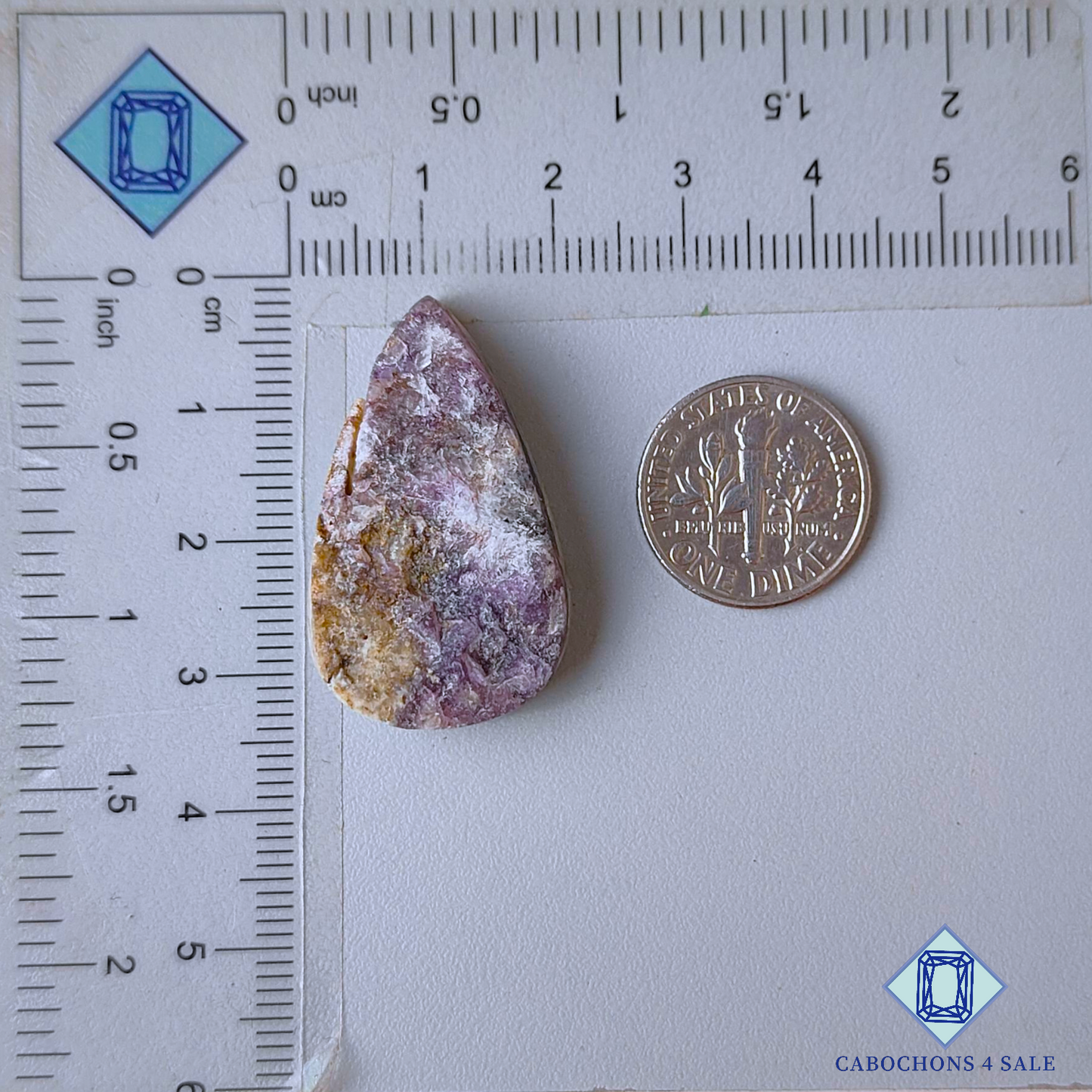 Lepidolite Pear Druzy