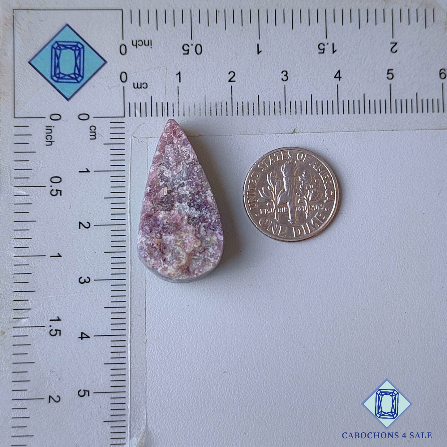 Lepidolite Pear Druzy