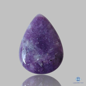 Top Grade Lepidolite Pear Gemstone Cabochons for sale, Pear 24*17*5mm