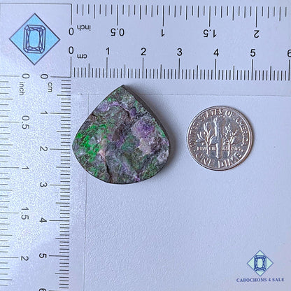 Natural Lepidolite Gemstone  Pear Druzy 27*26*8mm from Brazil  available for sale