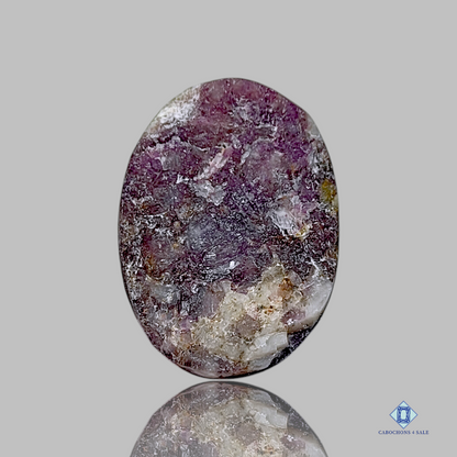 Lepidolite-c4sw1664-Oval-Purple-Druzy