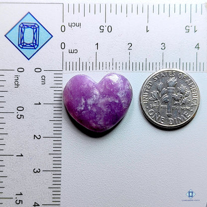 Lepidolite Heart Carvings