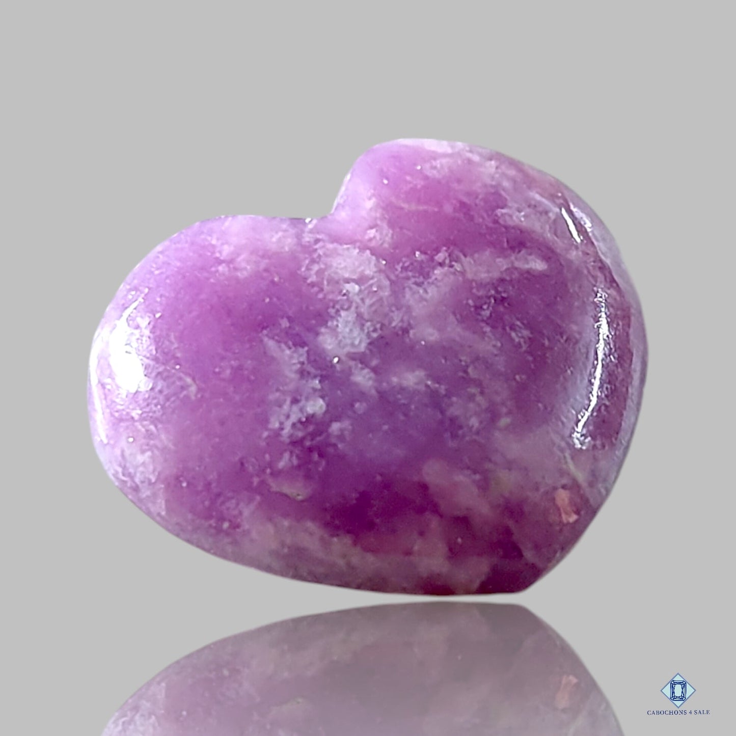 Lepidolite Heart Carvings