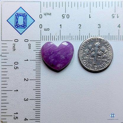 Lepidolite Heart Carvings