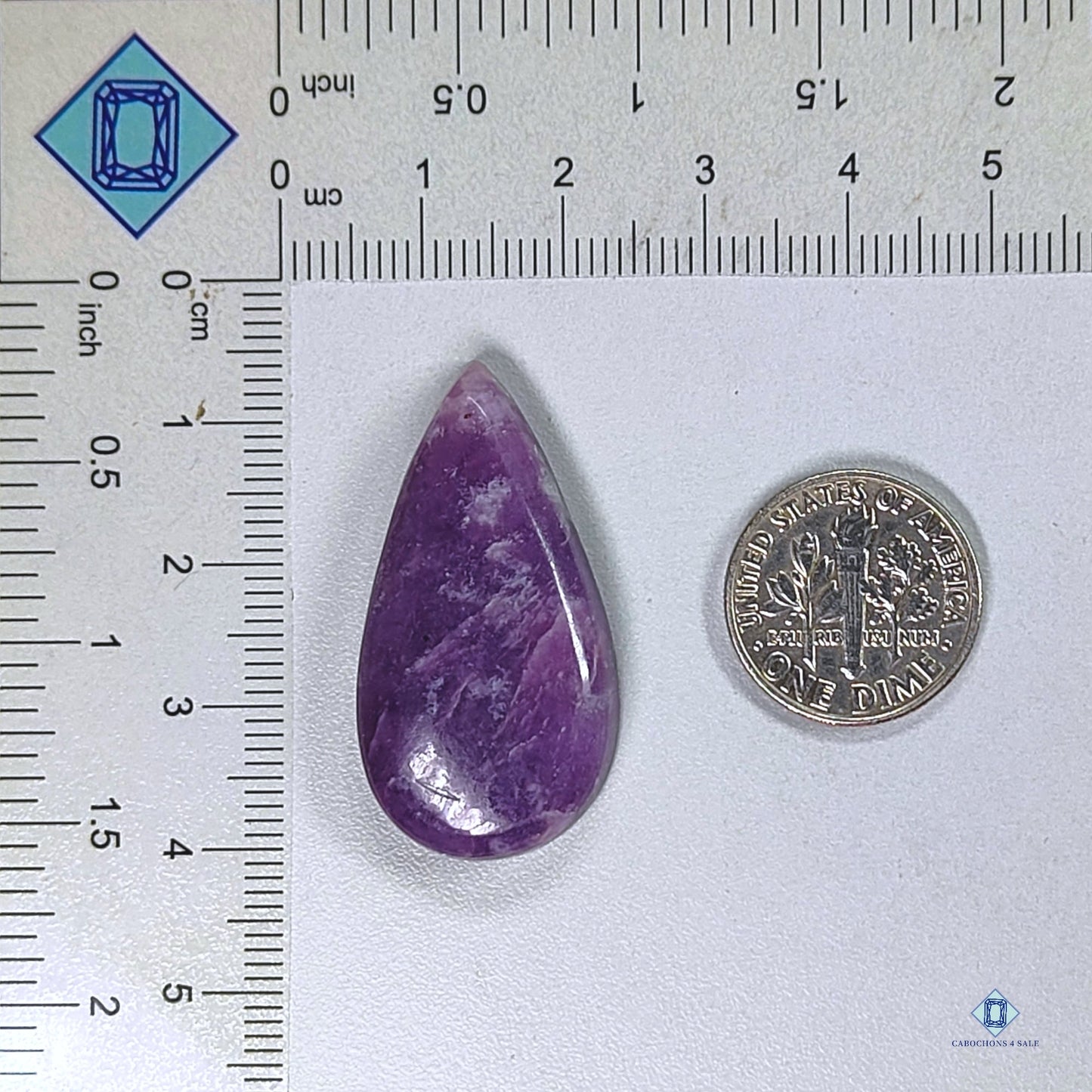 Lepidolite Pear Cabochons